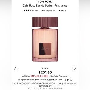 Tom Ford Cafe Rose Eau de Parfum 50ml